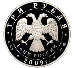 3 рубля 2009 года ММД «История денежного обращения России»