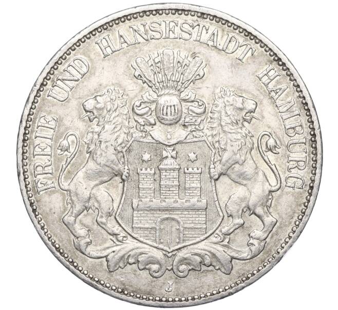 Монета 5 марок 1913 года Германия (Гамбург) (Артикул M2-73169)