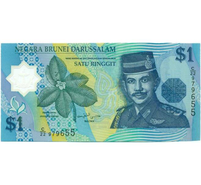 Банкнота 1 доллар 1996 года Бруней (Артикул T11-05481)
