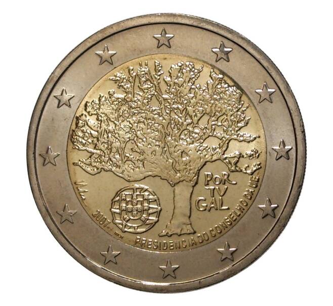 Монета 2 евро 2007 года Председательство Португалии в Евросоюзе (Артикул M2-6250)