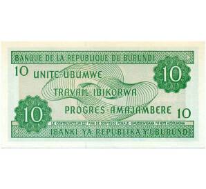 10 франков 2005 года Бурунди