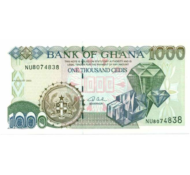 Банкнота 1000 седи 2003 года Гана (Артикул T11-05604)