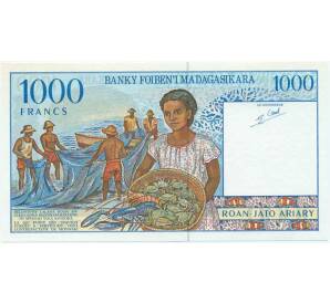 1000 франков 1995 года Мадагаскар