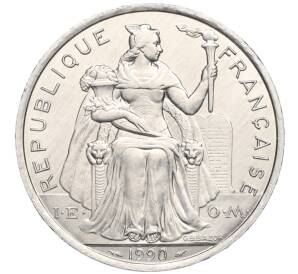 5 франков 1990 года Новая Каледония