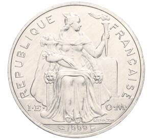 5 франков 1999 года Французская Полинезия