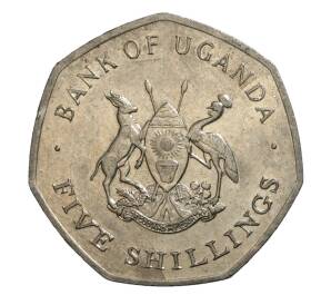 5 шиллингов 1987 года Уганда