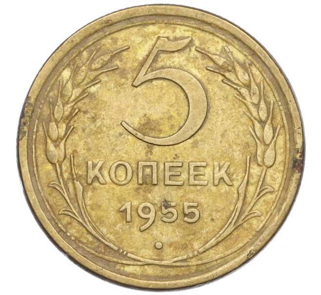 Монета 5 копеек 1955 года (Артикул K12-00766) — Фото №1