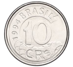 10 крузейро реал 1994 года Бразилия