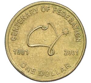 1 доллар 2001 года Австралия «Столетие Федерации»