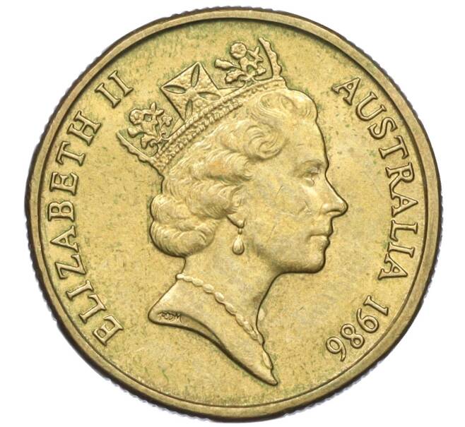 Монета 1 доллар 1986 года Австралия «Международный год мира» (Артикул T11-05738)