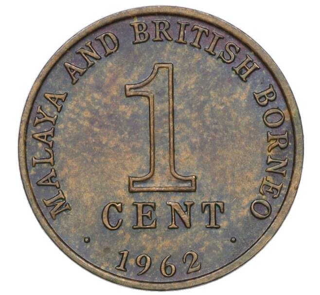 Монета 1 цент 1962 года Малайя и Британское Борнео (Артикул T11-05768)