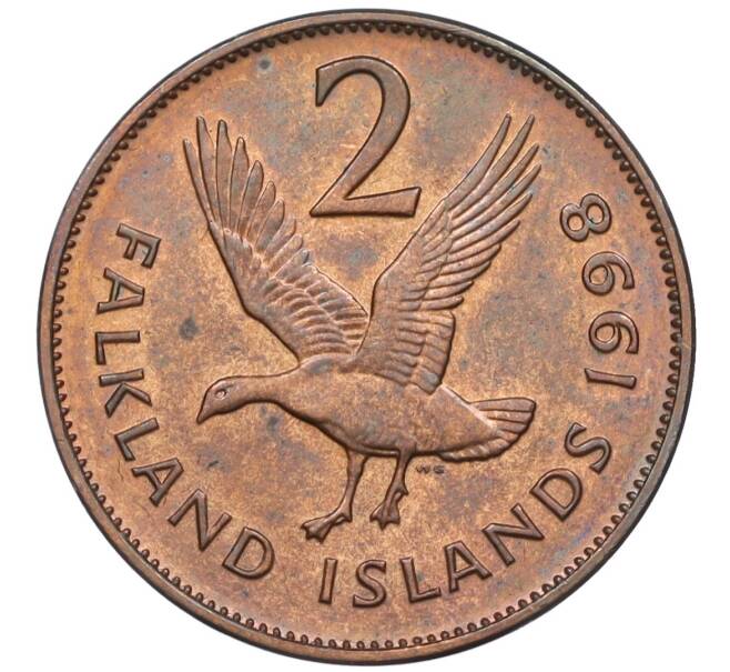 Монета 2 пенса 1998 года Фолклендские острова (Артикул T11-05779)