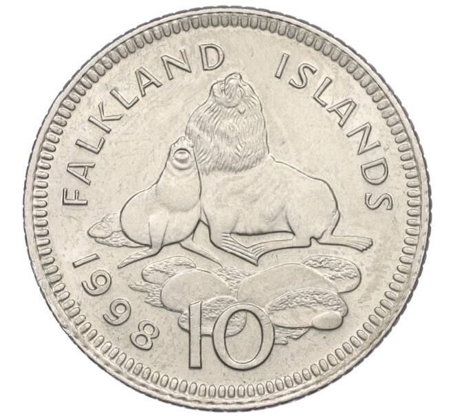 Монета 10 пенсов 1998 года Фолклендские острова (Артикул T11-05783)