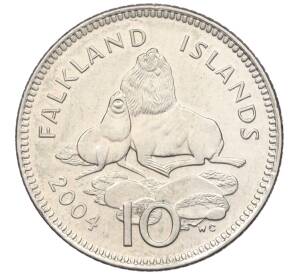 10 пенсов 2004 года Фолклендские острова
