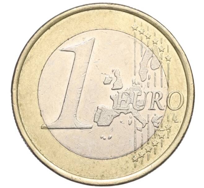 Монета 1 евро 2002 года J Германия (Артикул T11-06019)