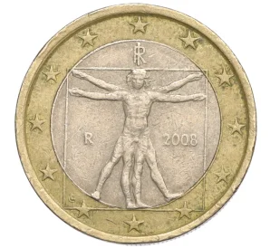 1 евро 2008 года Италия