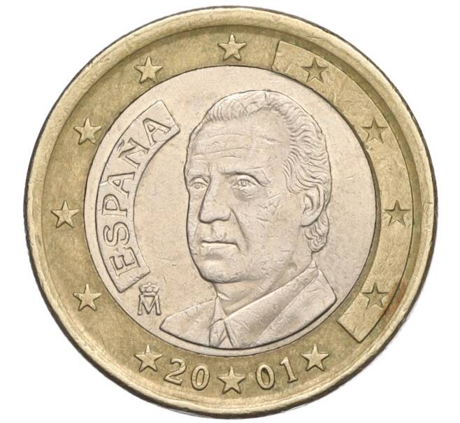 Монета 1 евро 2001 года Испания (Артикул T11-06035)