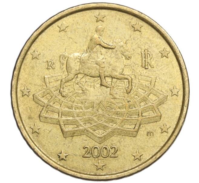 Монета 50 евроцентов 2002 года Италия (Артикул: T11-06081) — Фото №1