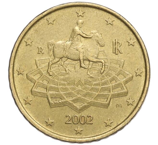 Монета 50 евроцентов 2002 года Италия (Артикул: T11-06084) — Фото №1