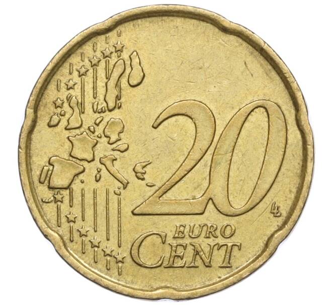Монета 20 евроцентов 2002 года Италия (Артикул: T11-06118) — Фото №2