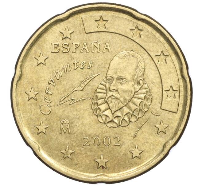 Монета 20 евроцентов 2002 года Испания (Артикул T11-06129)