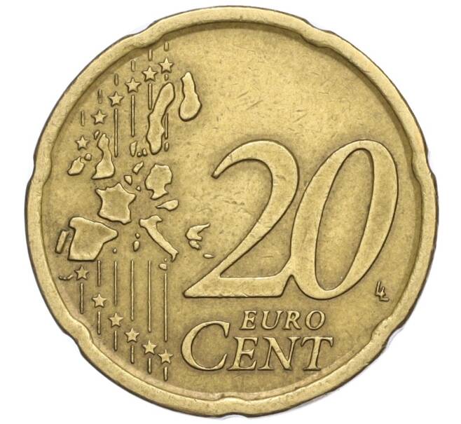 Монета 20 евроцентов 2002 года Испания (Артикул T11-06132)