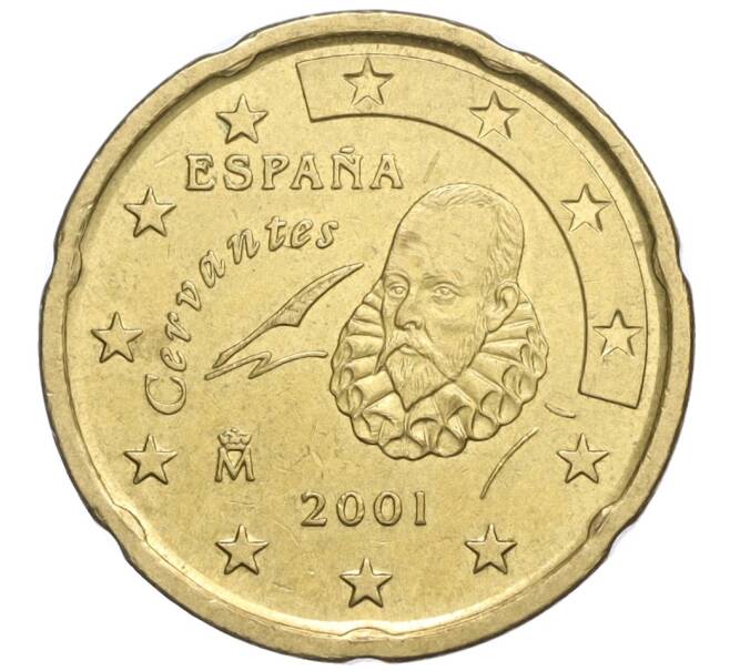 Монета 20 евроцентов 2001 года Испания (Артикул T11-06135)
