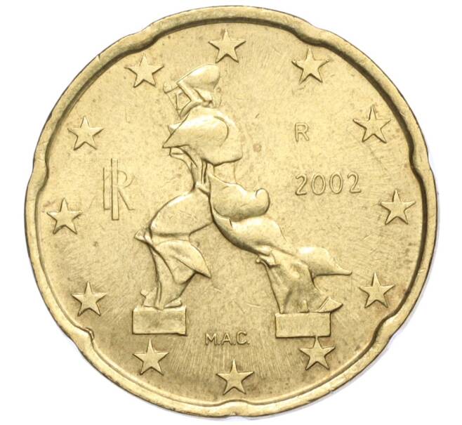 Монета 20 евроцентов 2002 года Италия (Артикул T11-06137)