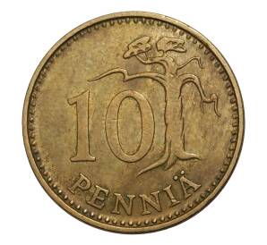10 пенни 1974 года Финляндия — Фото №2