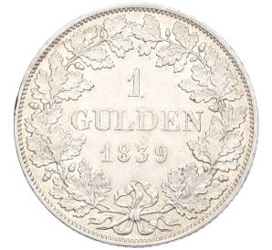 1 гульден 1839 года Бавария — Фото №1