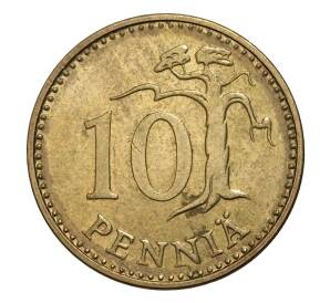 10 пенни 1975 года Финляндия — Фото №2