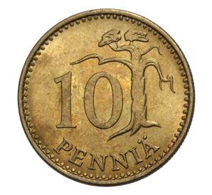10 пенни 1980 года Финляндия — Фото №2