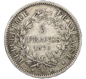 5 франков 1875 года A Франция