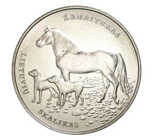 1.5 евро 2017 года Литва «Литовская гончая и Жемайтская лошадь» — Фото №1