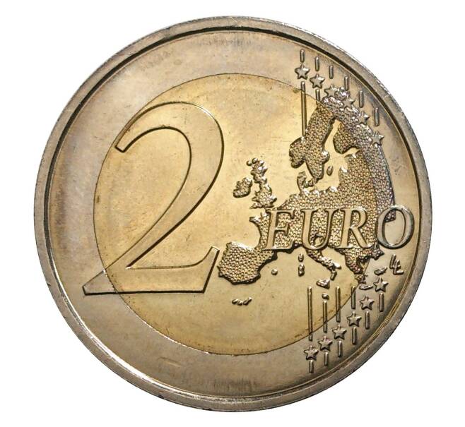 Монета 2 евро 2010 года Франция — 70 лет речи Шарля де Голля «Ко всем французам» (Артикул M2-6331)