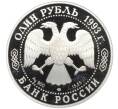 Монета 1 рубль 1993 года ЛМД «Красная книга — Винторогий козел» (Артикул K12-00988)