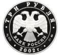 Монета 3 рубля 2002 года ММД «Чемпионат мира по футболу 2002» (Артикул K12-01004)
