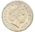 Монета 1 фунт 2014 года Великобритания (Артикул T11-06158)
