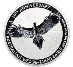 1 доллар 2024 года Австралия «Австралийский клинохвостый орел — 10-летие чеканки монет»