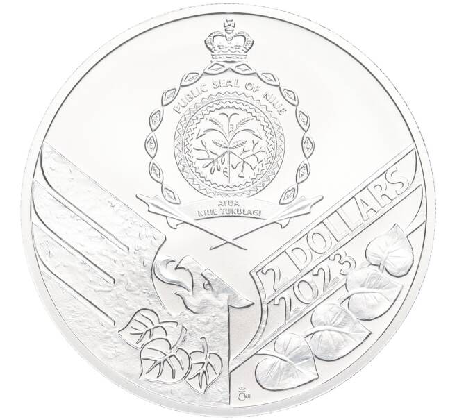 Монета 2 доллара 2023 года Ниуэ «Чешский лев» (Артикул M2-73497)