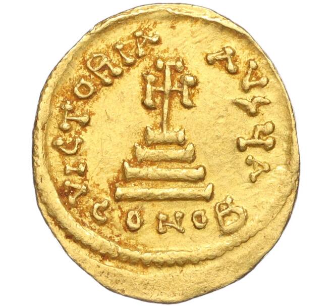 Монета Солид 610-641 года Византийская Империя — Ираклий (Артикул M2-73512)