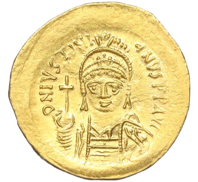 Монета Солид 542-565 года Византийская империя — Юстиниан I (Монетный двор Константинополь) (Артикул M2-73518)