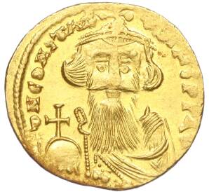 Солид 551-564 года Византийская империя — Констант II (Монетный двор Константинополь)