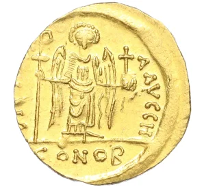 Солид 583-602 года Византийская Империя — Маврикий Тиберий