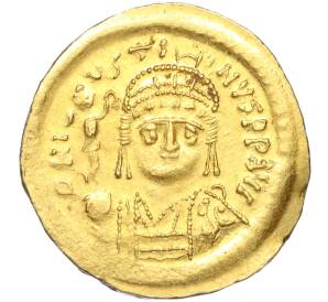 Солид 567-578 года Византийская Империя — Юстин II (Монетный двор Константинополь)