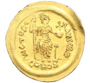 Солид 567-578 года Византийская Империя — Юстин II (Монетный двор Константинополь)