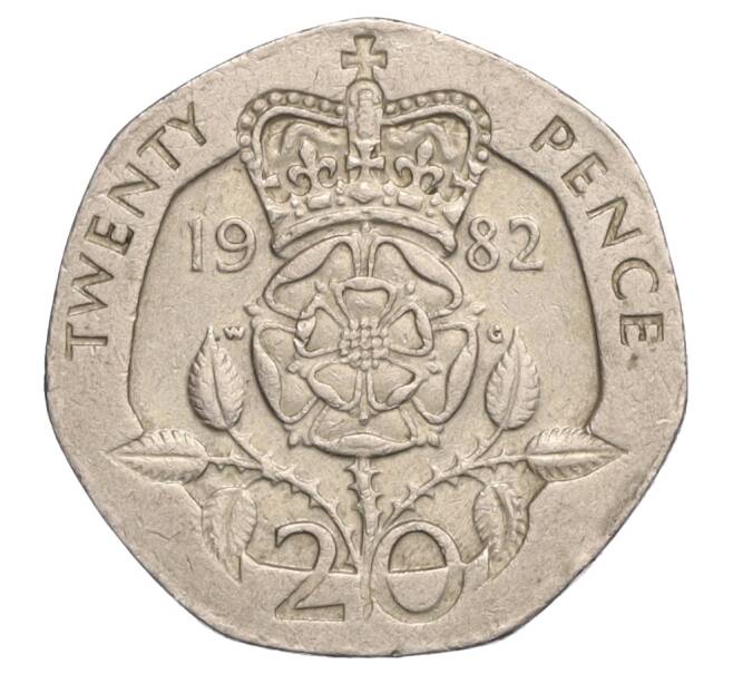 Монета 20 пенсов 1982 года Великобритания (Артикул T11-06373)