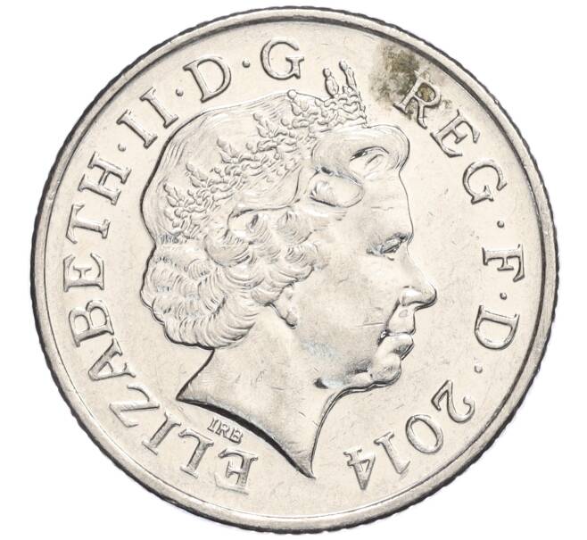 Монета 10 пенсов 2014 года Великобритания (Артикул T11-06378)