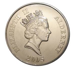5 фунтов 2005 года Олдерни — Принц Вильям Уэльсский — Фото №2