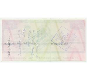 Дорожный чек 1000 долларов 2003 года Зимбабве (с печатями) — Фото №2